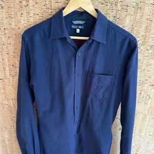 Alex Mill Men's Blue Button Down Shirt
